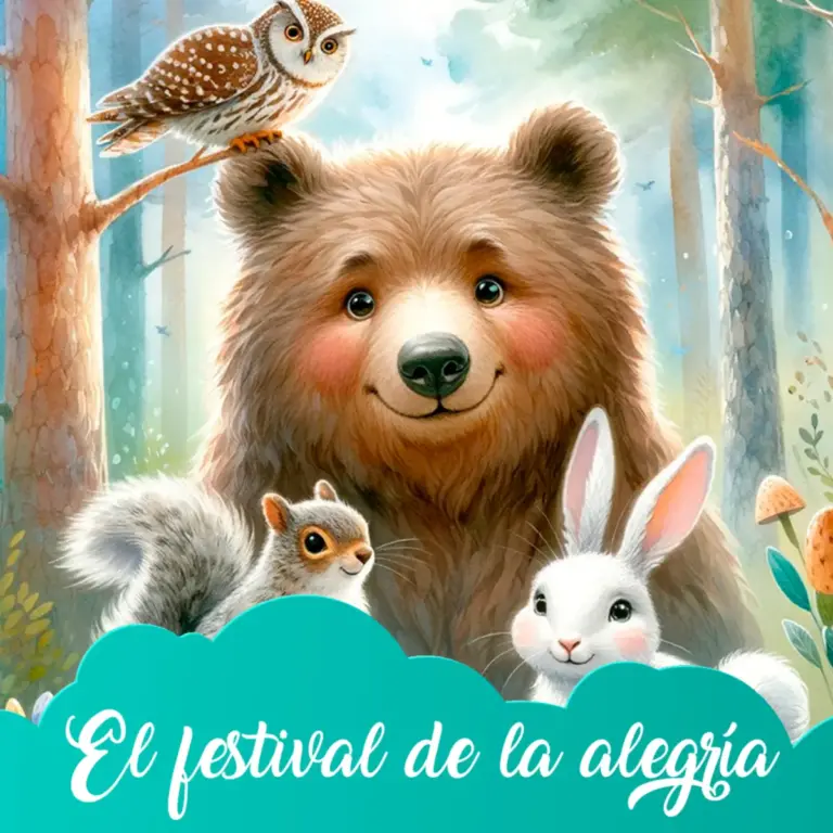 Ilustración del cuento infantil «El Festival de la Alegría» de Raquel Tolmo