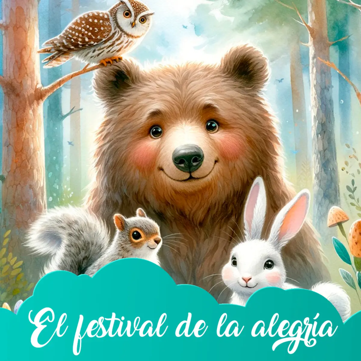 Ilustración del cuento infantil «El Festival de la Alegría» de Raquel Tolmo