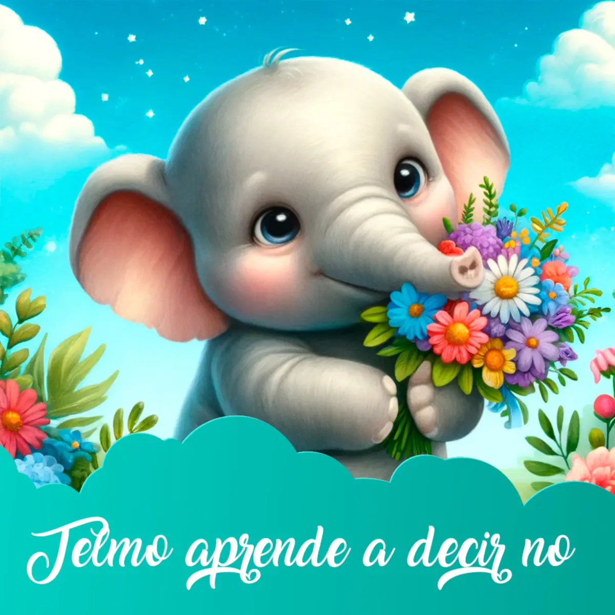 Ilustración del cuento infantil «Telmo aprende a decir no» de Raquel Tolmo