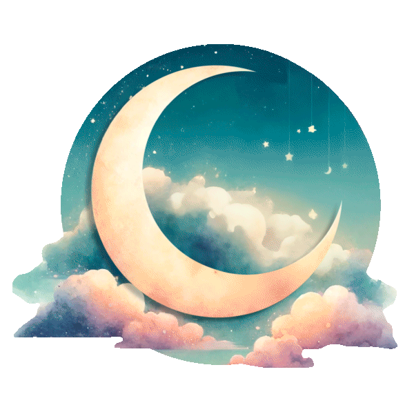 Imagen de una luna representando cuentos infantiles para dormir