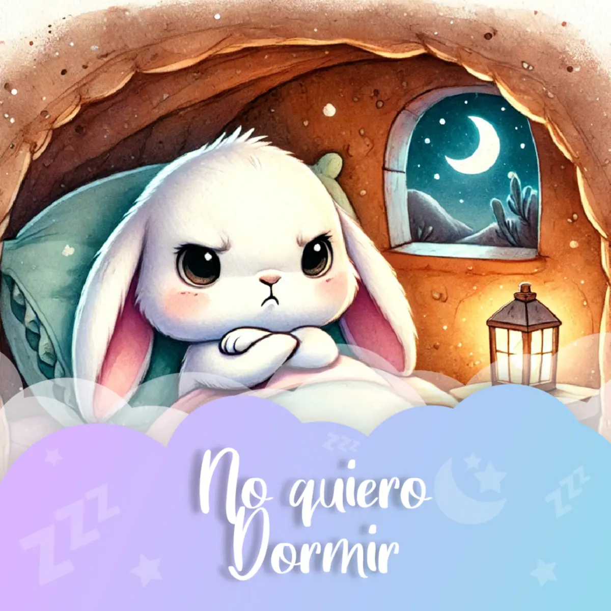 Ilustración del cuento infantil «No quiero dormir» de Raquel Tolmo