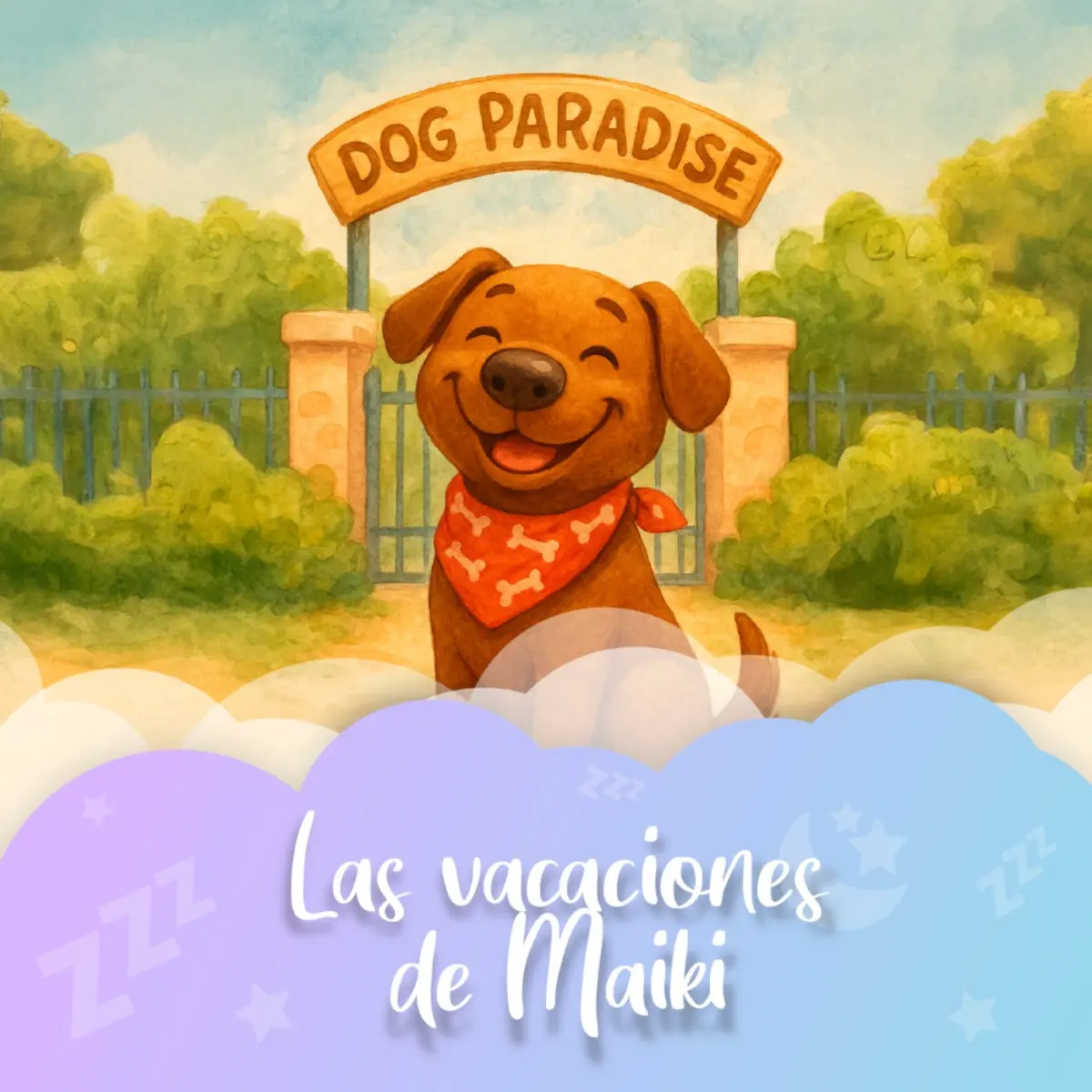 Ilustración del cuento infantil «Las vacaciones de Maiki» de Raquel Tolmo
