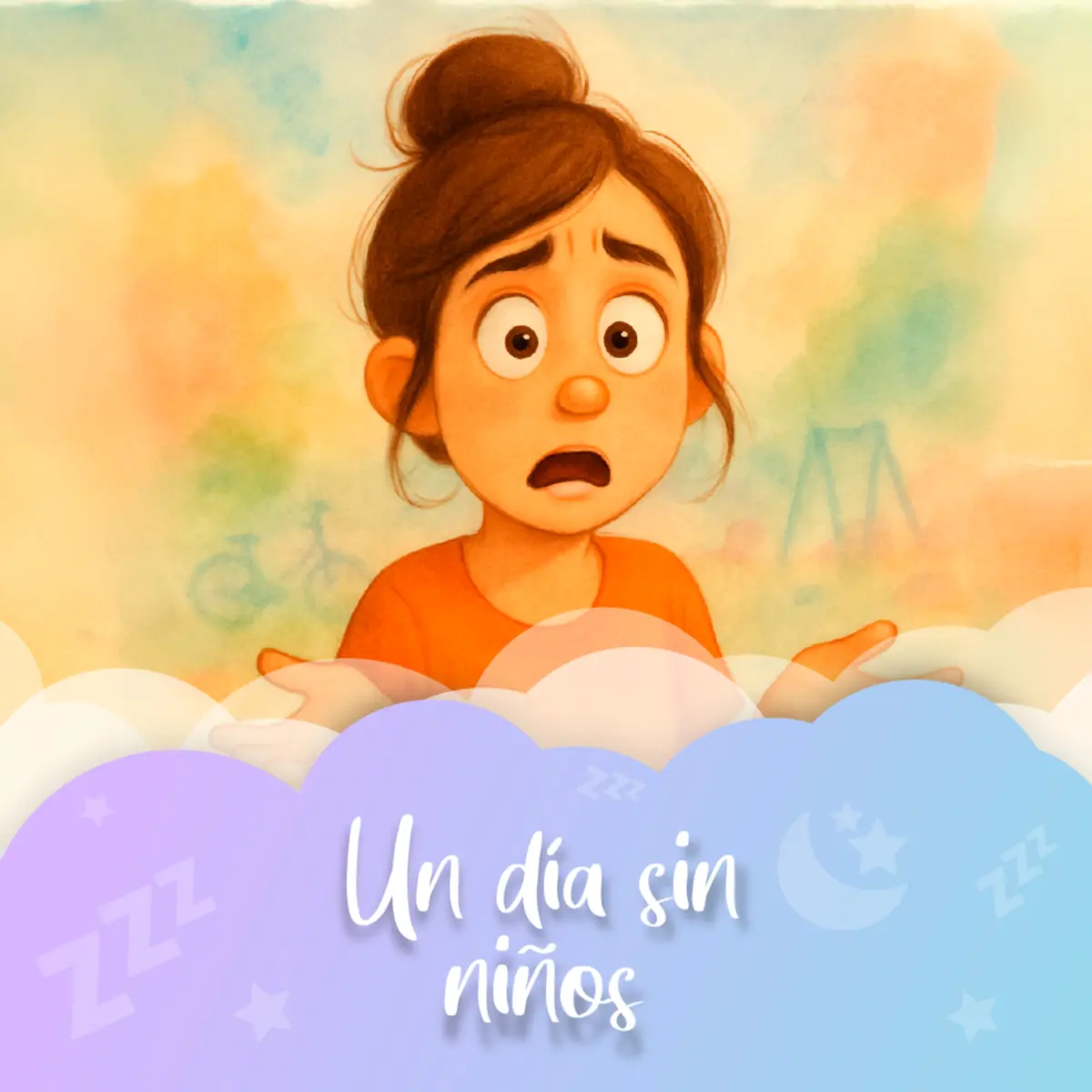 Ilustración del cuento infantil «Un día sin niños» de Raquel Tolmo