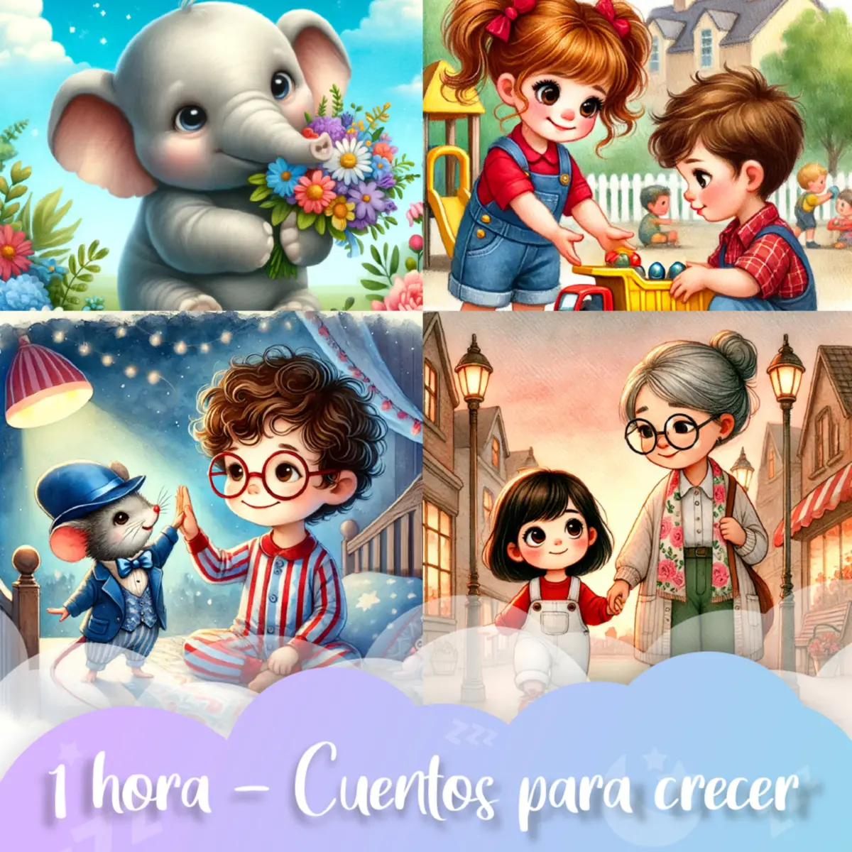 Ilustración del cuento infantil «Bloque 4: Cuentos que Ayudan a Crecer | 1 Hora para Dormir» de Raquel Tolmo