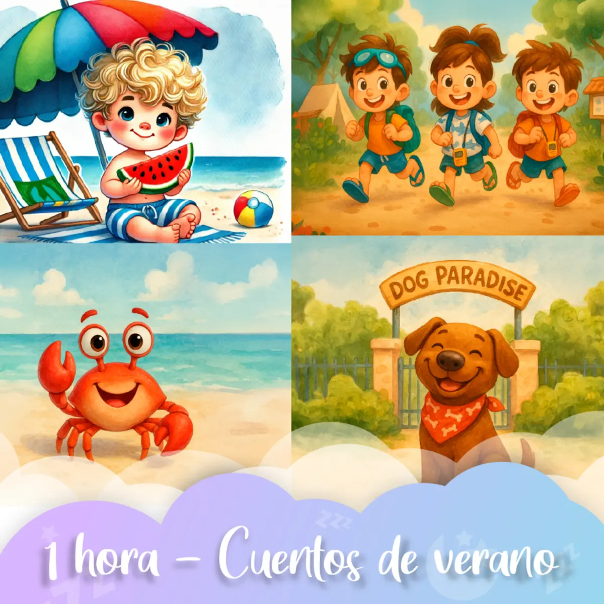 Ilustración del cuento infantil «Bloque 5: 1 HORA DE CUENTOS DE VERANO Para Niños» de Raquel Tolmo