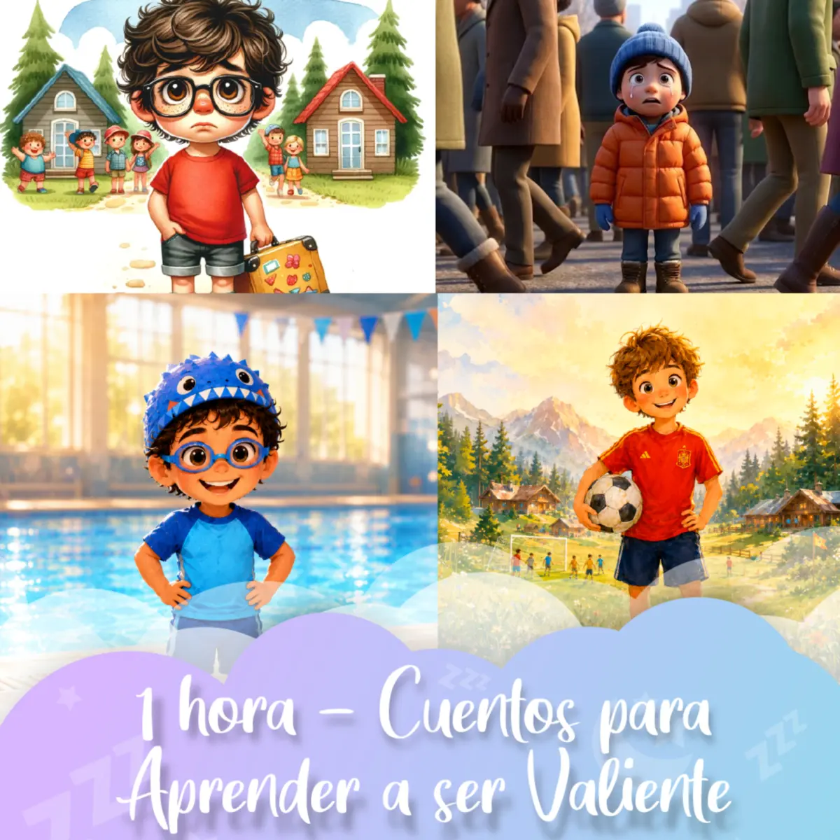 Ilustración del cuento infantil «Bloque 9: Aprender a Ser Valiente | 1 Hora de Cuentos para Dormir» de Raquel Tolmo